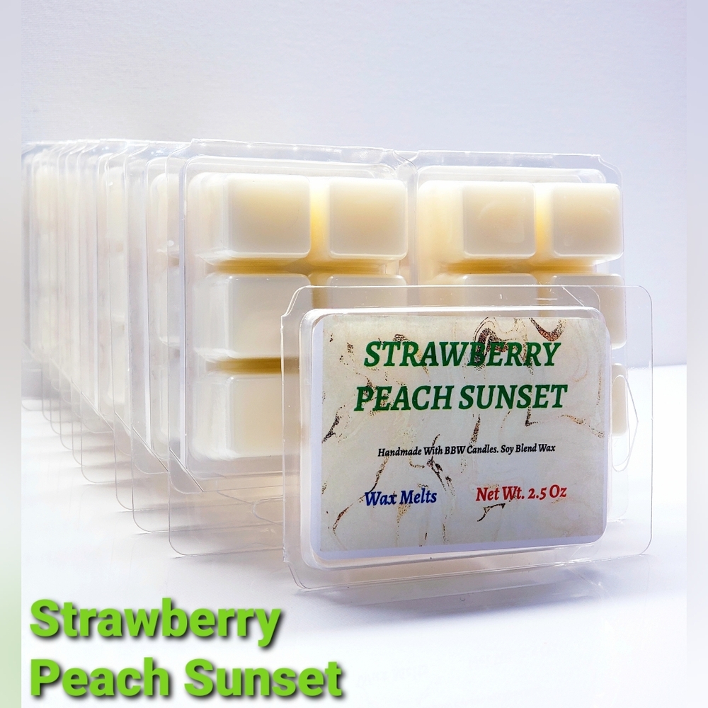 STRAWBERRY PEACH SUNSET -Bath & Body Works Candle Wax Melts- $8 per pack